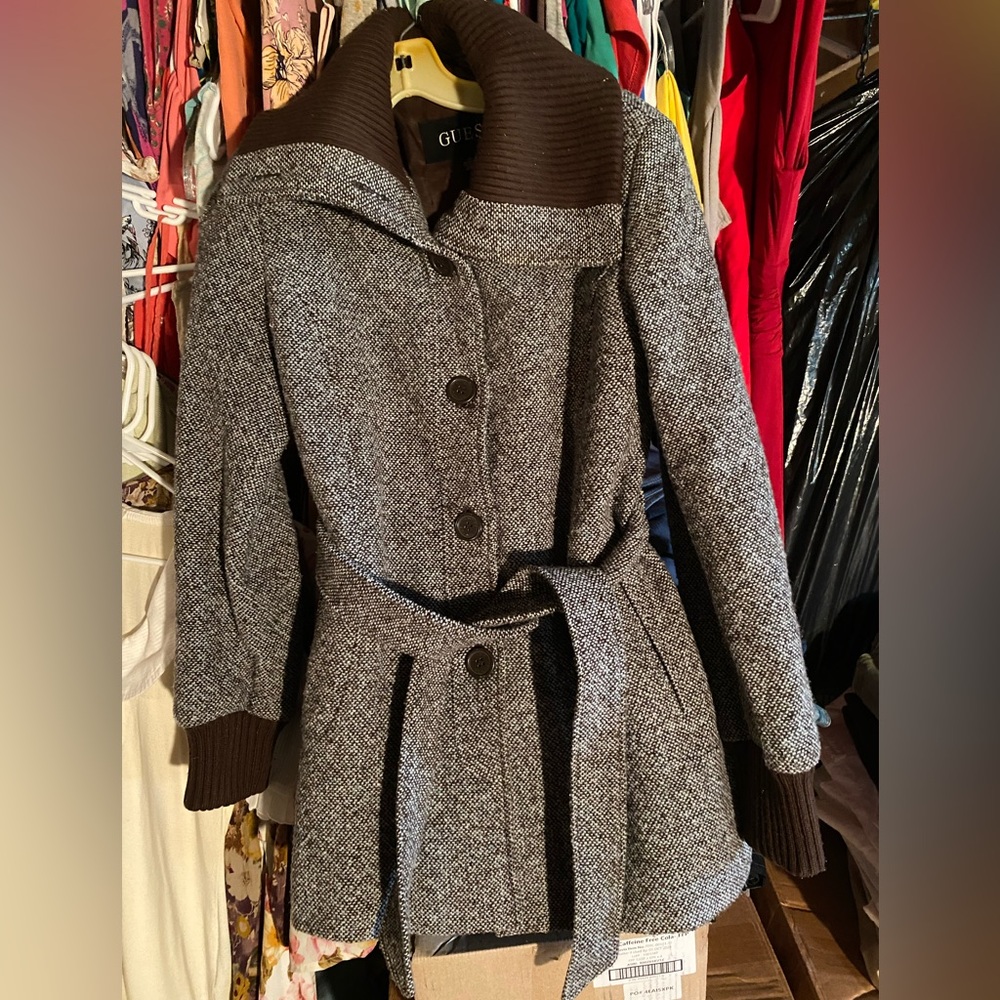 Guess Button Up With Belt - image 1